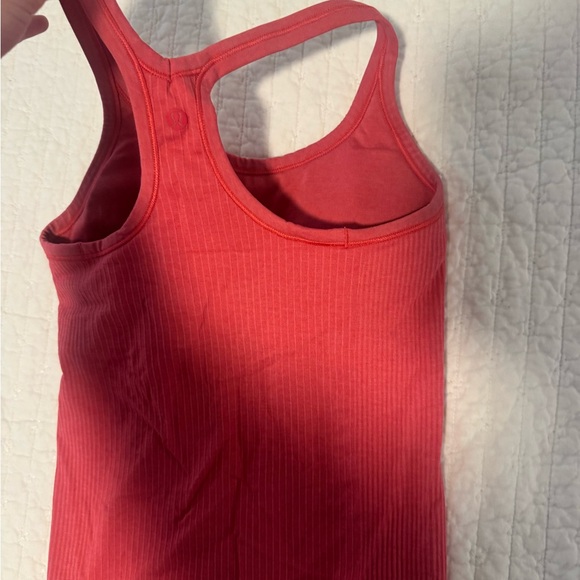 Lulu lemon Red Ribbed Tank Top - Picture 4 of 5